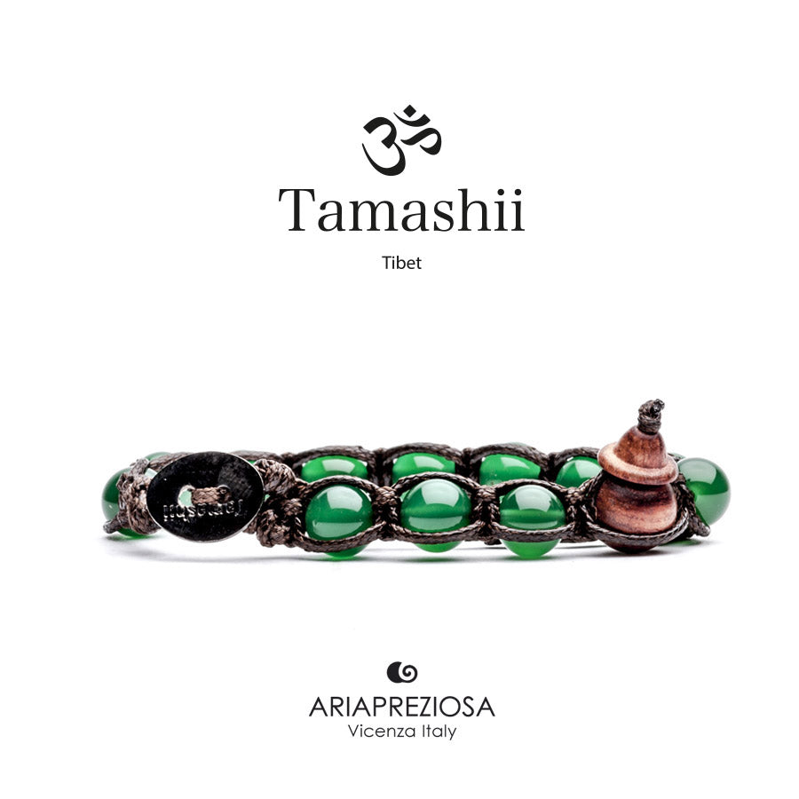 Bracciale Tamashii Agata Verde - BHS900-12